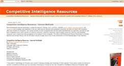 Desktop Screenshot of competitiveintelligenceresources.blogspot.com