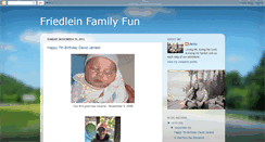 Desktop Screenshot of friedleinfamily.blogspot.com