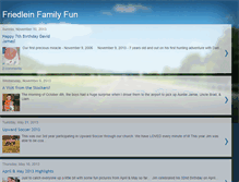 Tablet Screenshot of friedleinfamily.blogspot.com