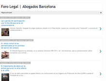 Tablet Screenshot of forolegalbarcelona.blogspot.com