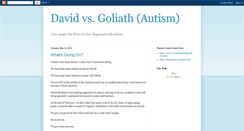 Desktop Screenshot of davidvsgoliathakaautism.blogspot.com