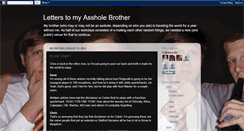 Desktop Screenshot of letterstomyassholebrother.blogspot.com