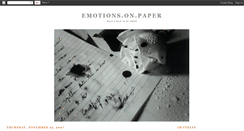 Desktop Screenshot of emotions-onpaper.blogspot.com