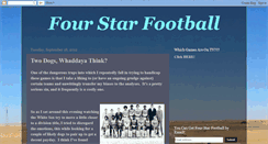 Desktop Screenshot of fourstarfootball.blogspot.com