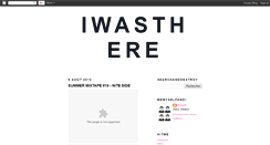 Desktop Screenshot of i-was-there.blogspot.com