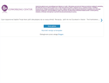 Tablet Screenshot of coworkinglodz.blogspot.com