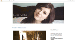 Desktop Screenshot of dearalisha.blogspot.com