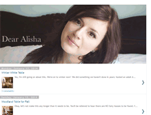 Tablet Screenshot of dearalisha.blogspot.com