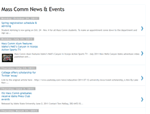 Tablet Screenshot of masscommnewsevents.blogspot.com
