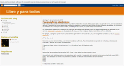 Desktop Screenshot of libreyparatodos.blogspot.com