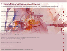 Tablet Screenshot of gyermekfejlesztoterapiakmodszerek.blogspot.com