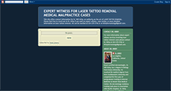 Desktop Screenshot of expertwitnesslasertattooremoval.blogspot.com