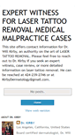 Mobile Screenshot of expertwitnesslasertattooremoval.blogspot.com