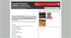 Desktop Screenshot of guysoft-system-utilities.blogspot.com
