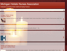 Tablet Screenshot of michiganholisticnursesassociation.blogspot.com