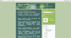 Desktop Screenshot of enlacebiotico.blogspot.com