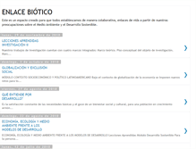 Tablet Screenshot of enlacebiotico.blogspot.com