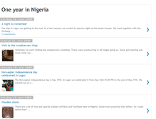 Tablet Screenshot of oneyearinnigeria.blogspot.com