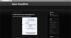 Desktop Screenshot of open-easywrite.blogspot.com