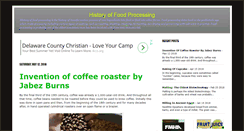 Desktop Screenshot of foodprocessinghistory.blogspot.com