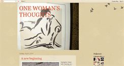 Desktop Screenshot of onewomansthoughts2day.blogspot.com