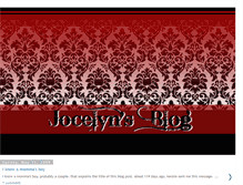 Tablet Screenshot of jocelynsbloggg.blogspot.com