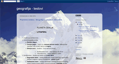 Desktop Screenshot of geografijatestovi.blogspot.com