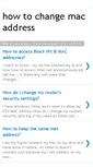 Mobile Screenshot of howtochangemacaddress.blogspot.com