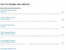 Tablet Screenshot of howtochangemacaddress.blogspot.com