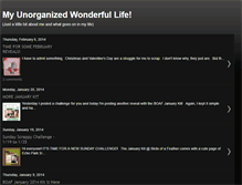 Tablet Screenshot of myunorganizedwonderfullife.blogspot.com