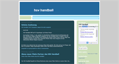 Desktop Screenshot of hsv-handball.blogspot.com