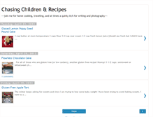 Tablet Screenshot of chasingchildrenandrecipes.blogspot.com