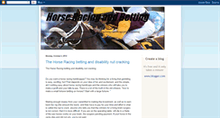 Desktop Screenshot of horseracingandbetting.blogspot.com