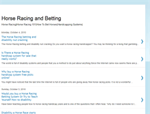 Tablet Screenshot of horseracingandbetting.blogspot.com
