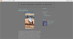 Desktop Screenshot of blackneckedcranes.blogspot.com