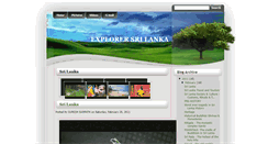 Desktop Screenshot of explorer-srilanka.blogspot.com