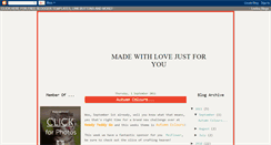 Desktop Screenshot of madewithlovejustforyou.blogspot.com