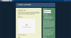 Desktop Screenshot of ecoute-c-facile.blogspot.com