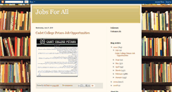 Desktop Screenshot of newjobsforall.blogspot.com