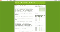 Desktop Screenshot of cairorefugeefilmfestival.blogspot.com