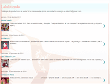 Tablet Screenshot of lalulitienda.blogspot.com