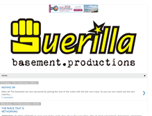 Tablet Screenshot of guerillabasement.blogspot.com