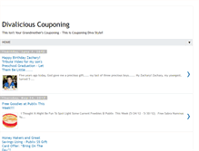 Tablet Screenshot of divaliciouscouponing.blogspot.com