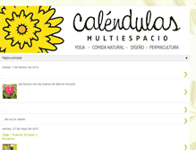 Tablet Screenshot of calendulasmultiespacio.blogspot.com