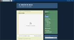 Desktop Screenshot of elrincondemojo.blogspot.com