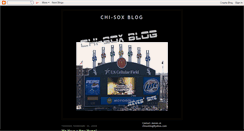 Desktop Screenshot of chisoxblog.blogspot.com