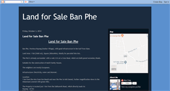 Desktop Screenshot of land-for-sale-ban-phe.blogspot.com