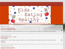 Tablet Screenshot of kidsdoeathealthy.blogspot.com