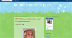 Desktop Screenshot of bangalore-entertainguide.blogspot.com