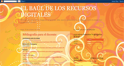 Desktop Screenshot of elbauldelosrecursosdigitales.blogspot.com